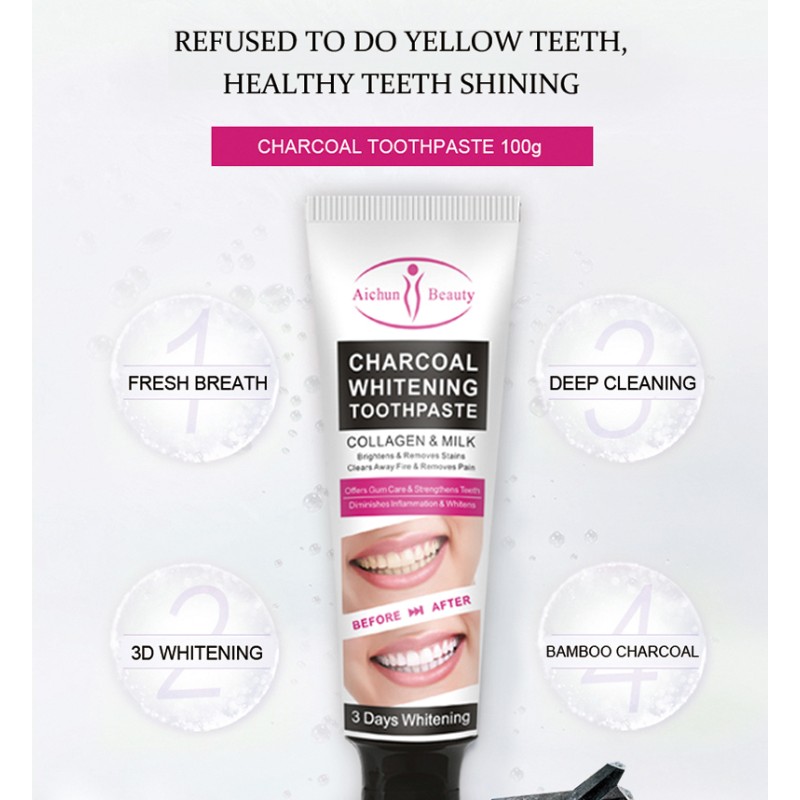 Toothpaste Manufacturer - Landora Hot Sale Charcoal Whitening Paste