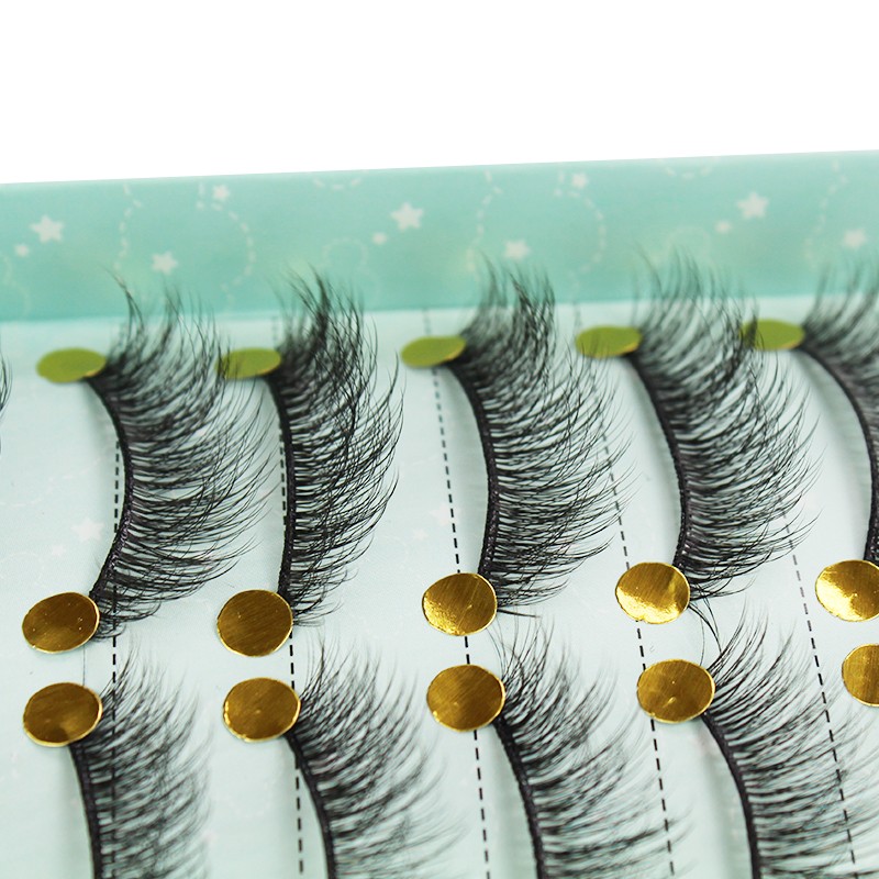 False Eyelashes Manufacturer - Handmade 10pcs 3D Faux Mink Custom Box