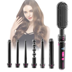 Hair Curler Factory - Rotating Heating 7 in 1 Interchangeable Wand