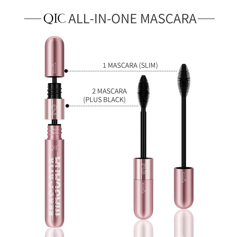 Mascara Manufacturer - Wholesale 4D Silk Fiber Waterproof Double Head