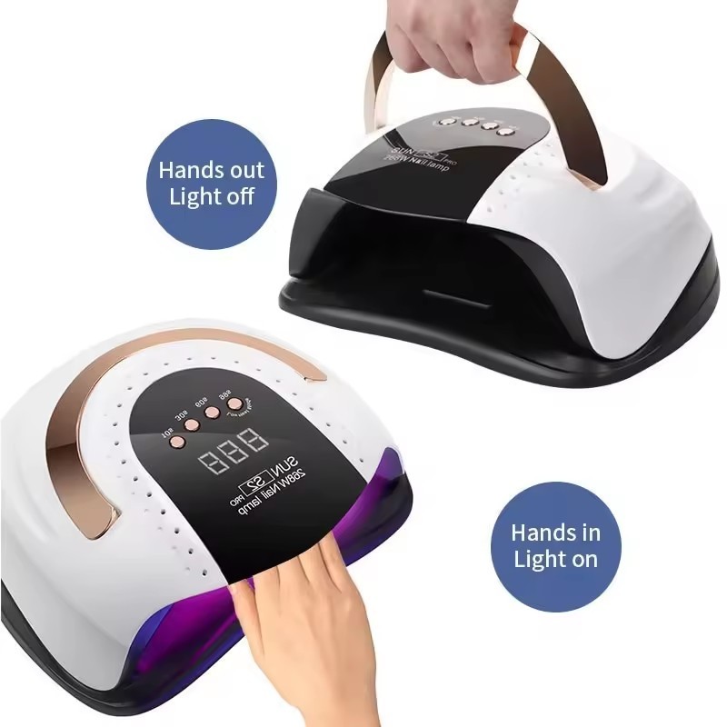 UV LED Nail Lamp Factory - Sun S2 Pro 268W Fast Curing with Handle
