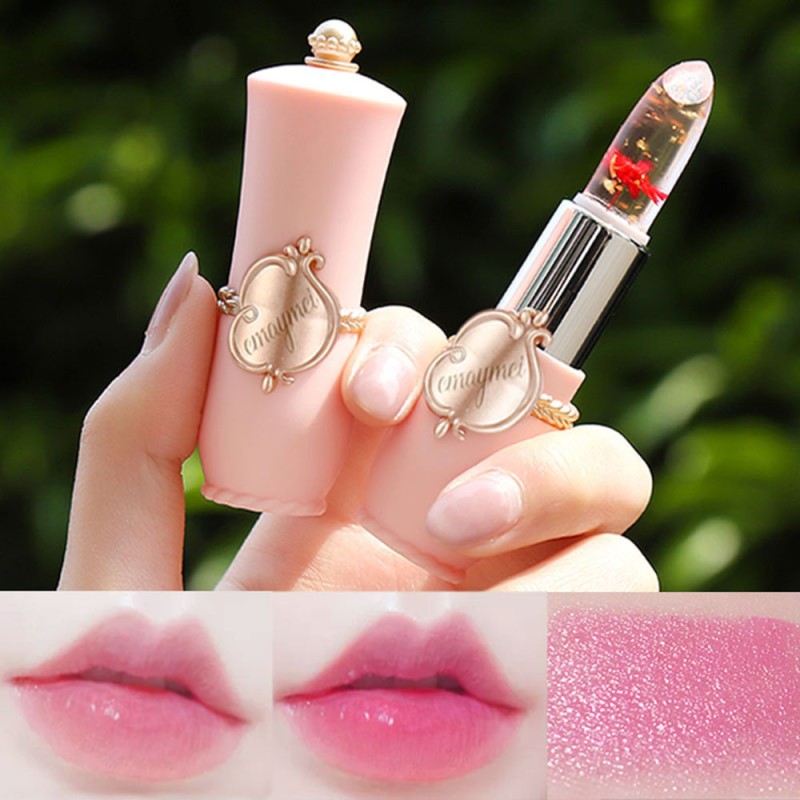 Lipstick Jelly Manufacturer - Emaymei Dried Flower Gold Foil Color-Changing