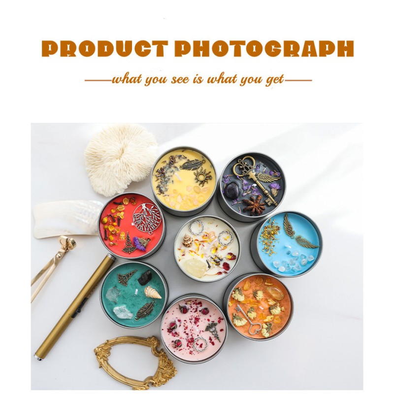 Christmas Candles Factory - Romantic Dry Flower Seashell Handmade Soy