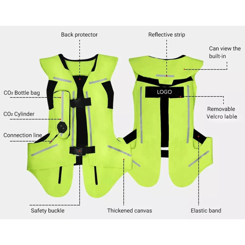 Motorcycle Vest Factory - 600D Polyester Advanced Motocross Air-Bag