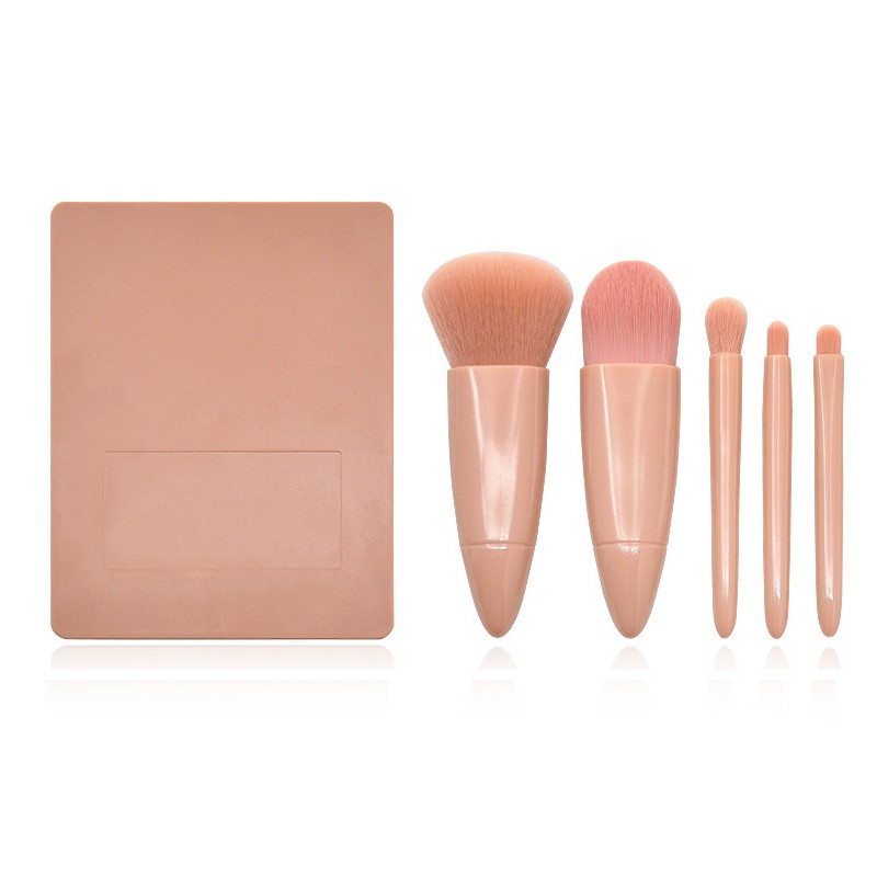 Makeup Brush Set Factory - Wholesale Private Label 5pcs Slanted Angle