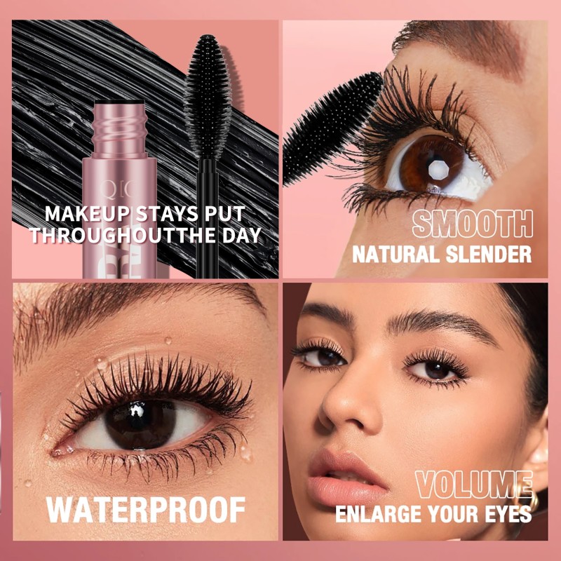 Mascara Manufacturer - New Product 4D Silk Fiber 2 in 1 Waterproof