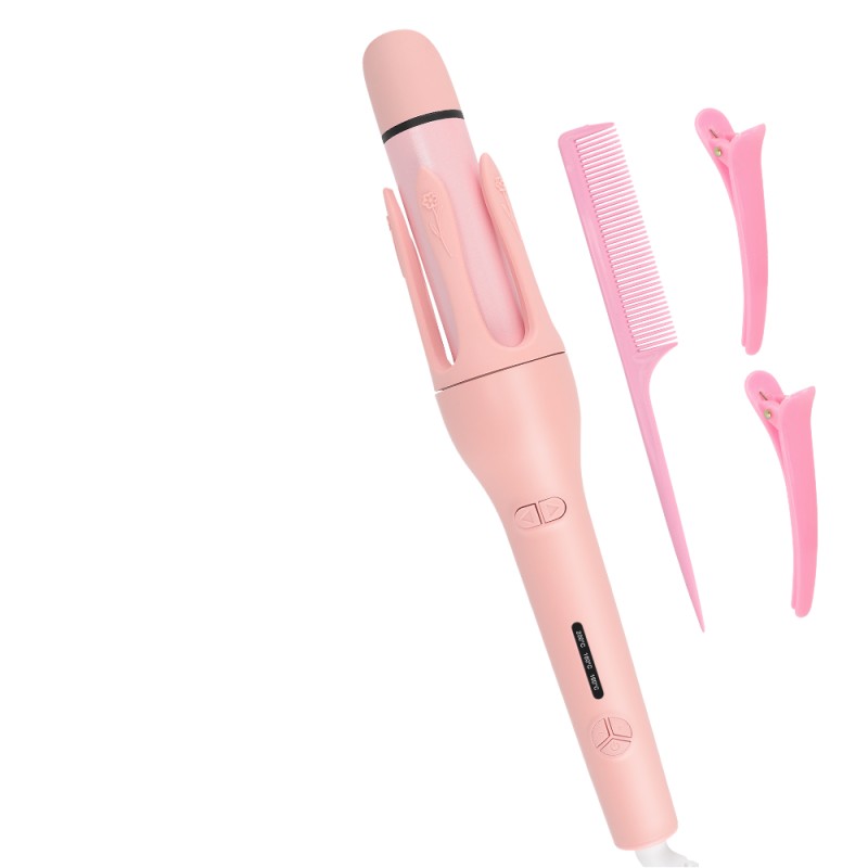 Hair Curler Manufacturer - Hot Ceramic Auto Rotating LCD Curling Iron