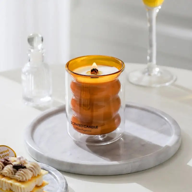 Scented Candles Factory - Landora Wholesale Wooden Wick Double Wall