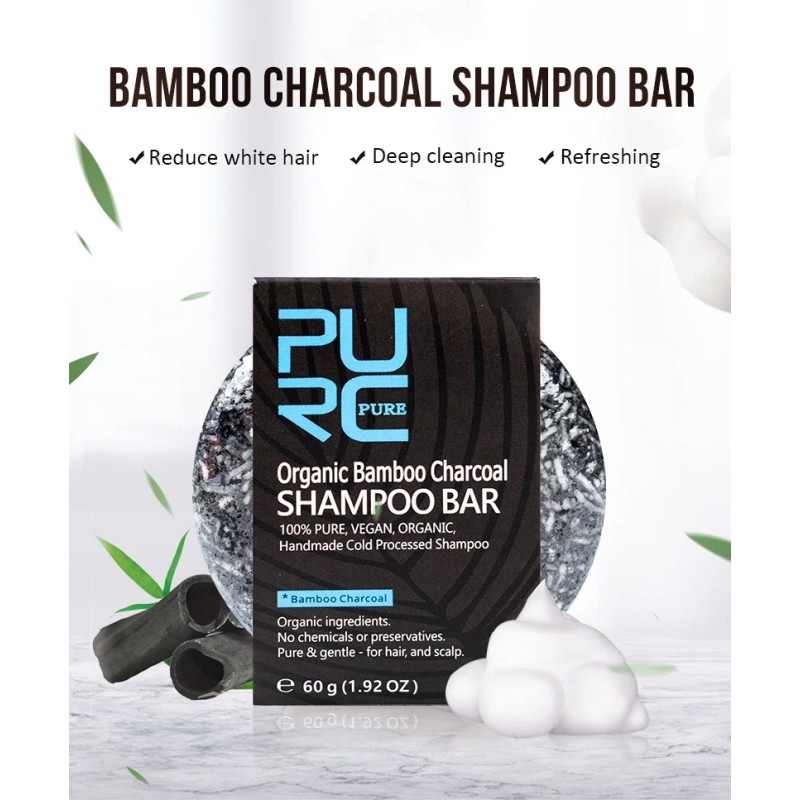 Shampoo Soap Factory - OEM Natural Bamboo Charcoal Refreshing Nourishing