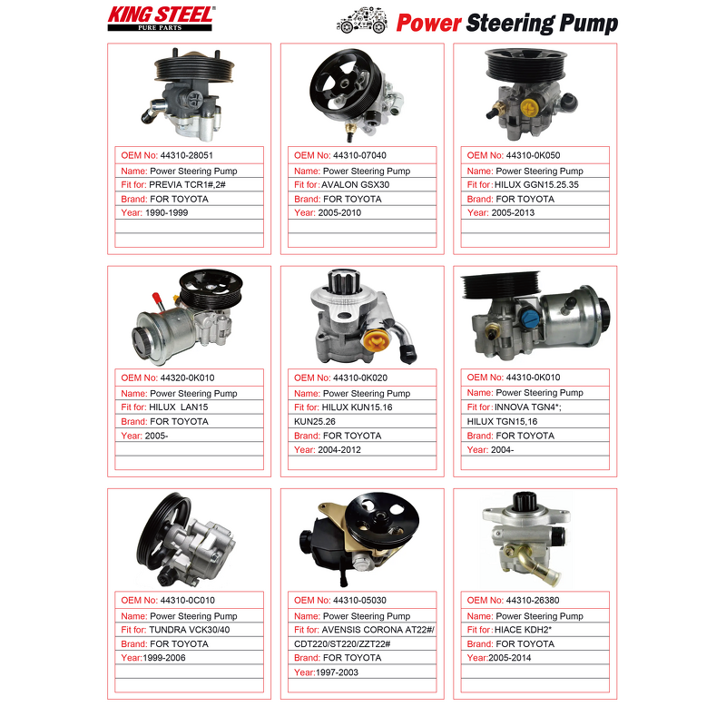 Power Steering Pump Factory - Toyota Hilux OEM