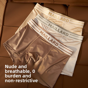 Men's Boxer Briefs Manufacturer - OEM/ODM Custom Cooling Ice Silk Blend