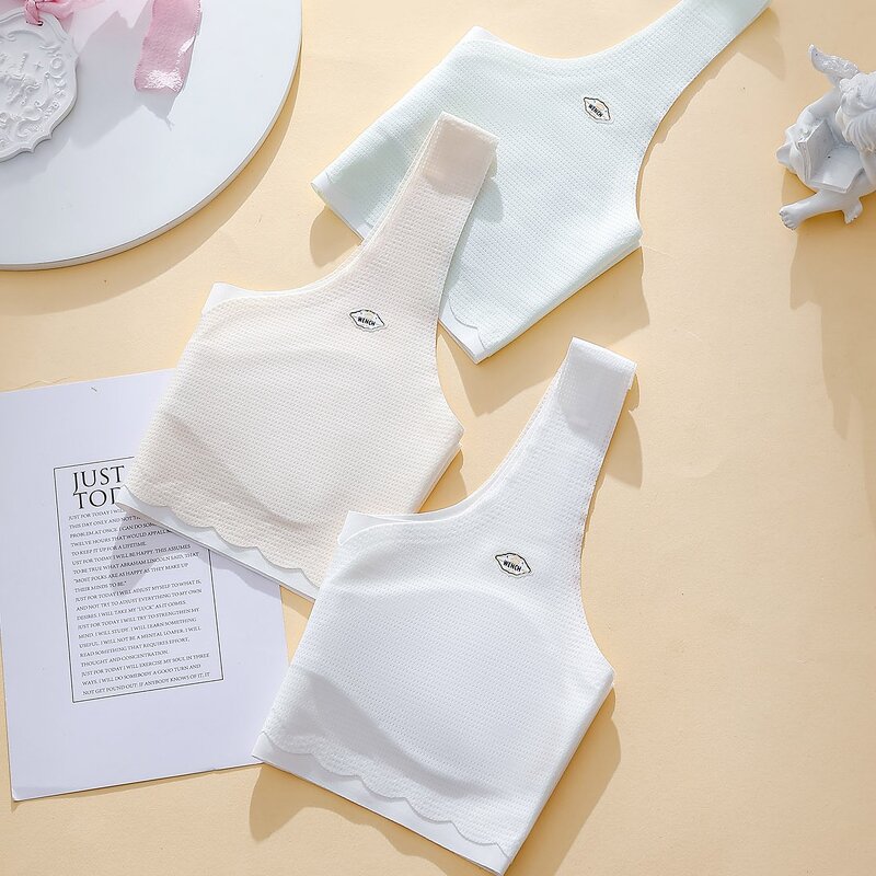 Girls Vest Manufacturer - OEM/ODM Custom Wire Free Traceless Support