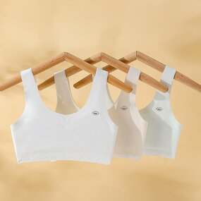 Girls Vest Manufacturer - OEM/ODM Custom Wire Free Traceless Support