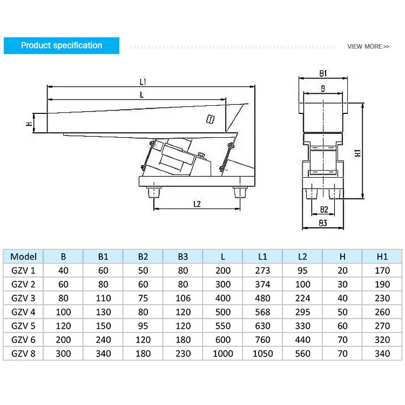 Vibrating Feeder Factory - 110V GZV1 Food Grade Linear