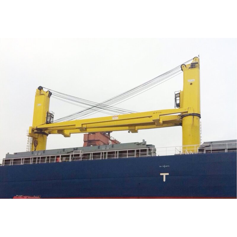 Hydraulic Deck Crane Manufacturer - Scrap Barge Marine Straight Boom