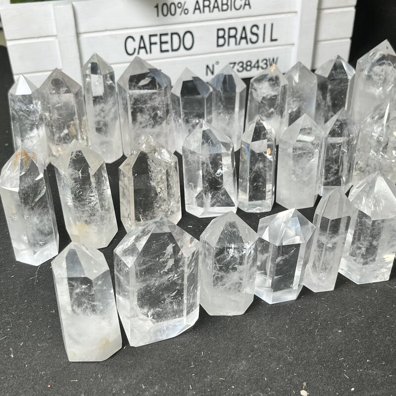Crystal Tower Manufacturer - Jasper Clear Quartz Mixed Towers