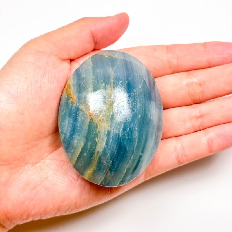 Palm Stone Factory - Blue Onyx 60mm Natural Gemstone Bulk