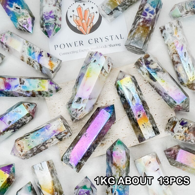 Crystal Tower Manufacturer - Aura Coated Sphalerite Natural Stone