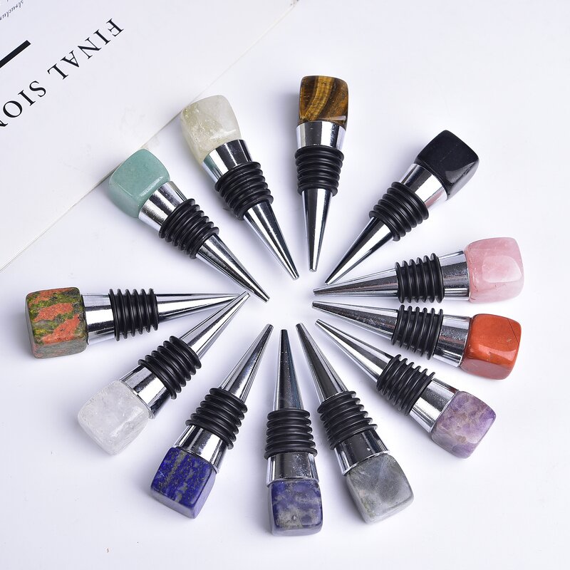 Wine Stopper Manufacturer - Custom Rose Quartz Whisky Stopper