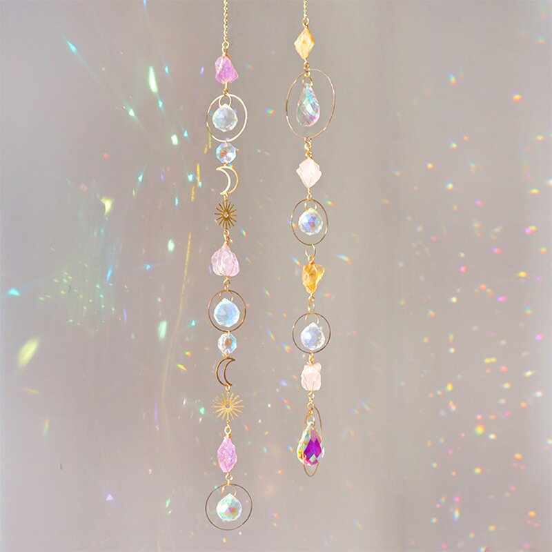Healing Crystal Sun Catcher Factory - Rainbow Raw Stone Hanging