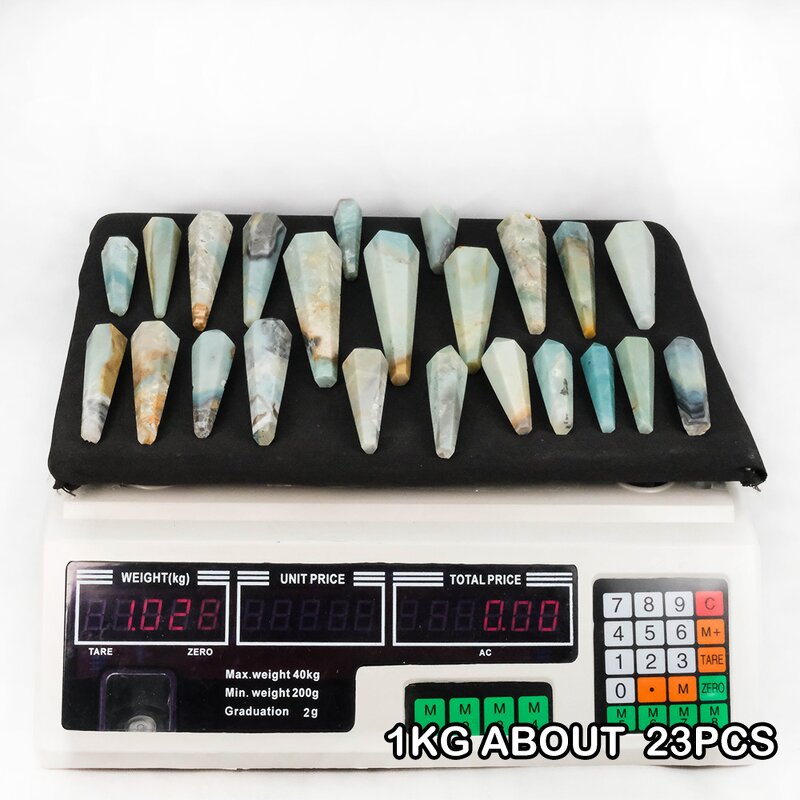 Amazonite Crystal Wand Factory - New Natural Hand Carved