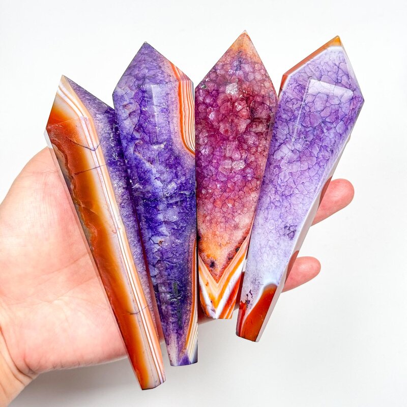 Sardonyx Crystal Wand Factory - Wholesale Gorgeous Red Purple