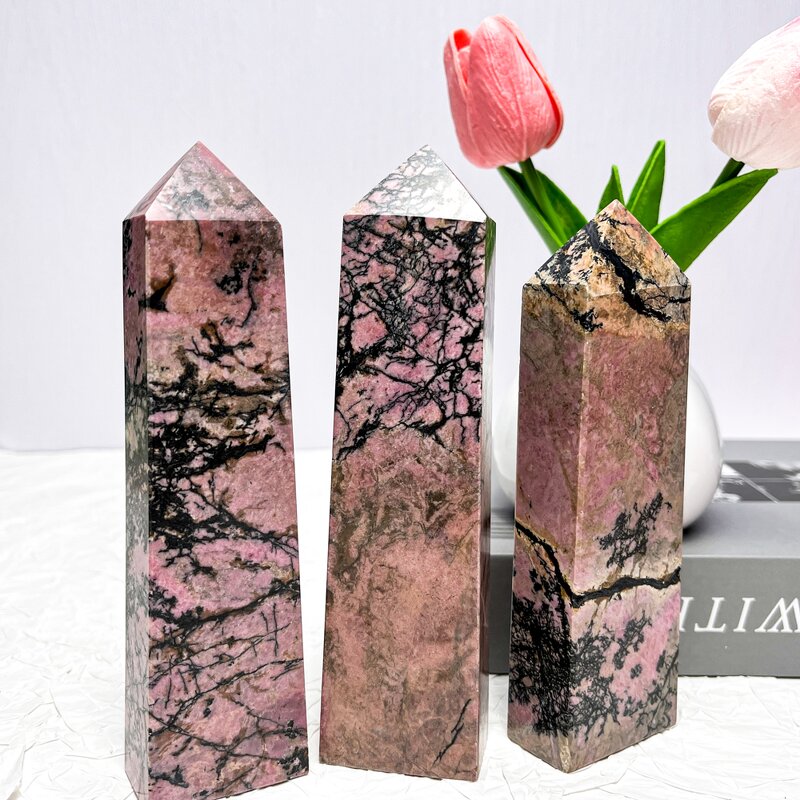 Rhodonite Point Factory - Antique Crystal Points Healing Stone