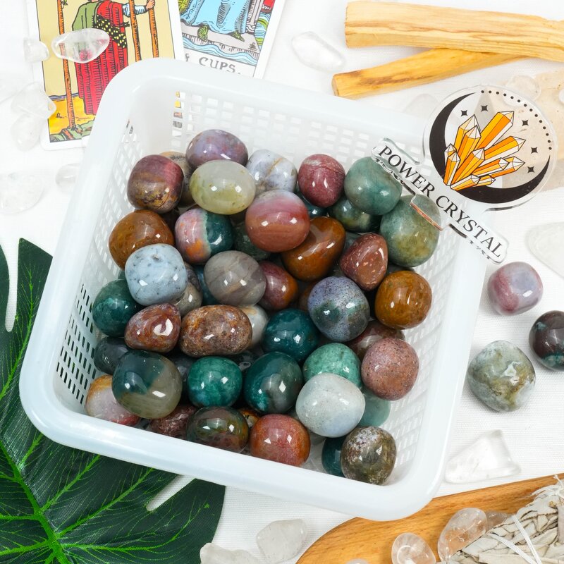 Tumbled Stone Manufacturer - Hot Sale Ocean Jasper Raw Stone