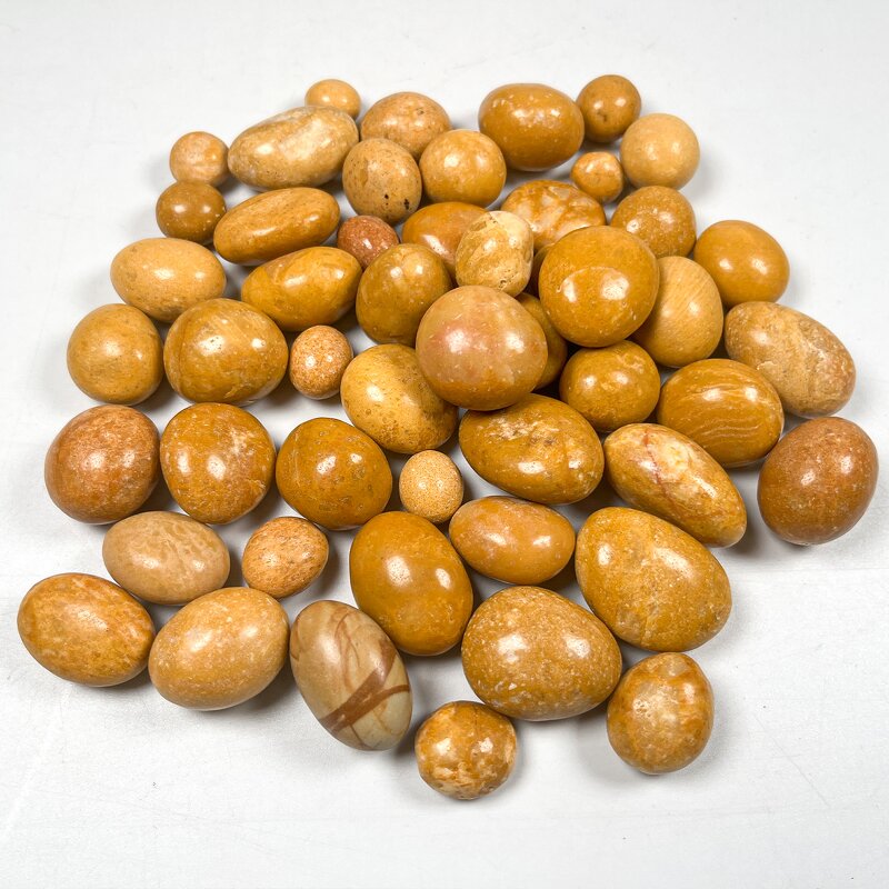 Tumbled Stone Manufacturer - Wholesale 30MM Yellow Jade Yoga