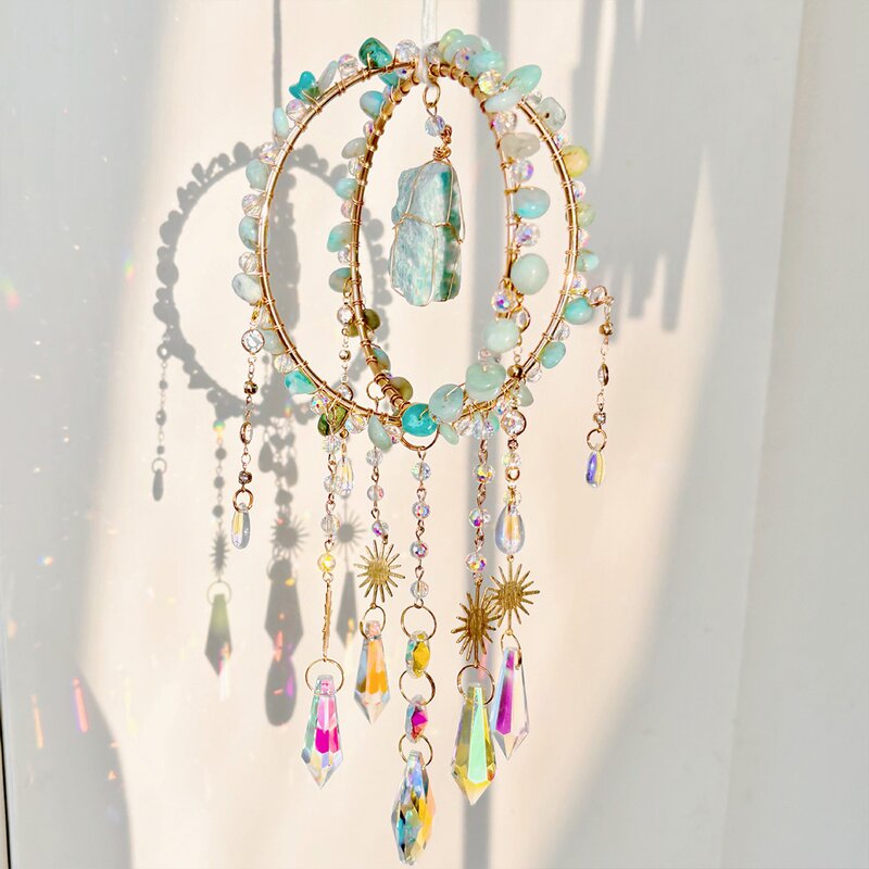 Healing Crystal Sun Catcher Manufacturer - Natural Amethyst Diamond Prism