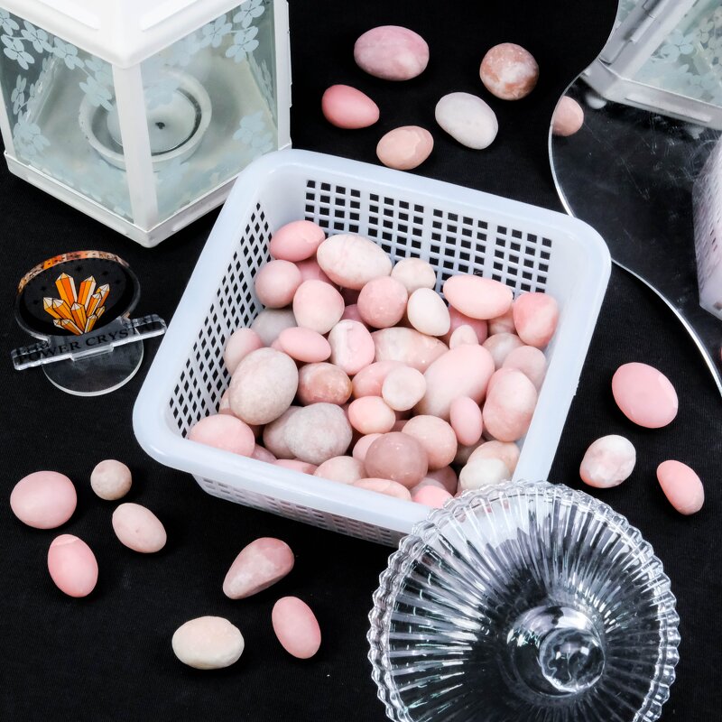 Tumbled Stone Manufacturer - Factory Price Pink Opal Lucky Stone