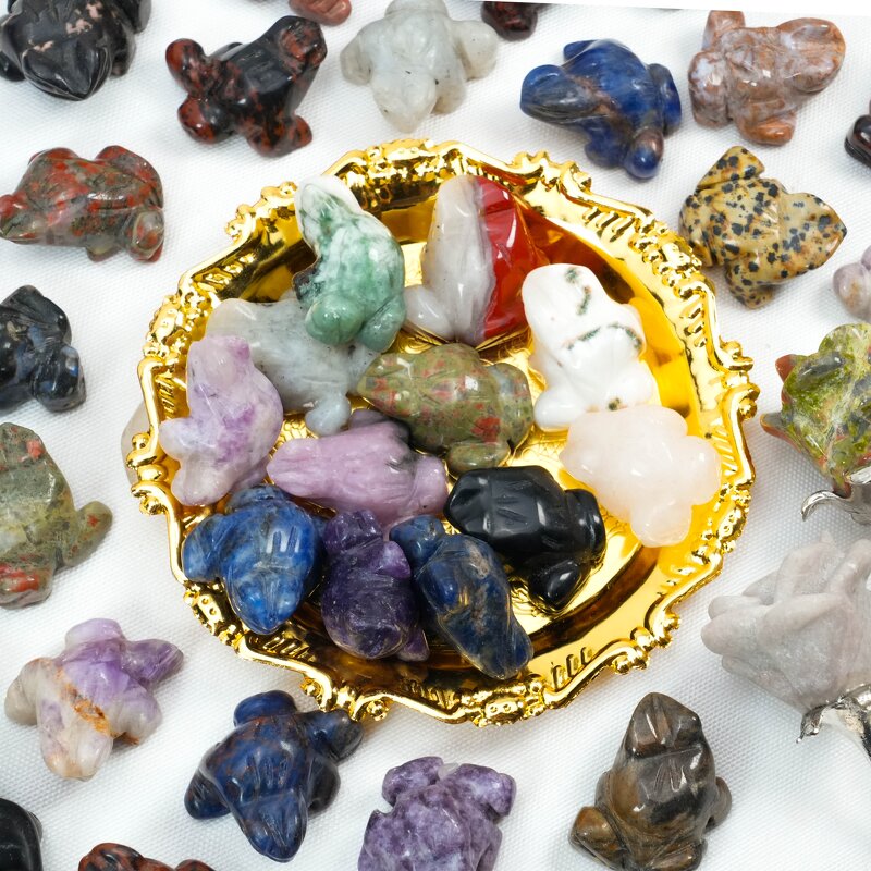 Gemstone Frog Carving Factory - Handcrafted Agate Animal Sculptures