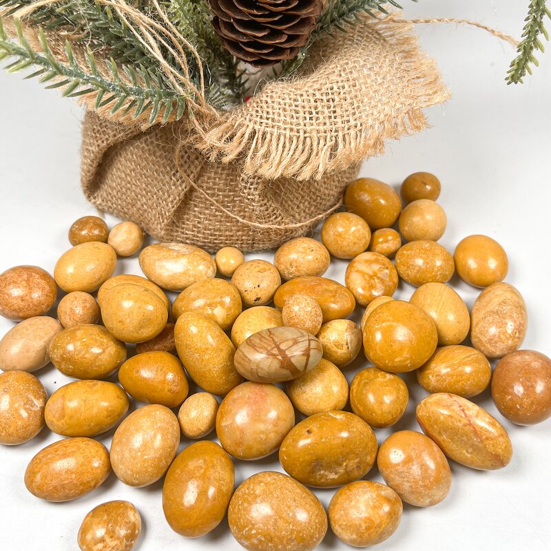 Tumbled Stone Manufacturer - Wholesale 30MM Yellow Jade Yoga