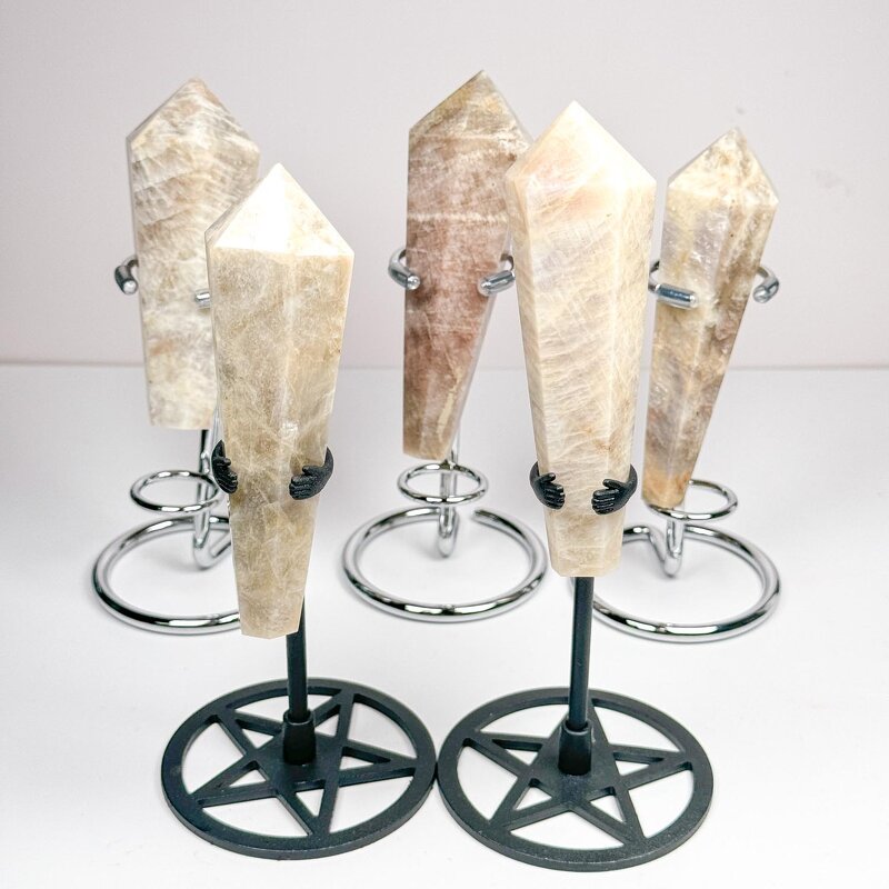 Moonstone Quartz Wand Factory - 2024 Hot Sale Pyramid Magic