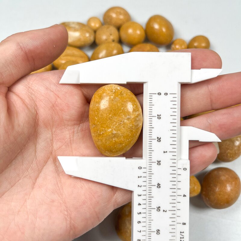 Tumbled Stone Manufacturer - Wholesale 30MM Yellow Jade Yoga