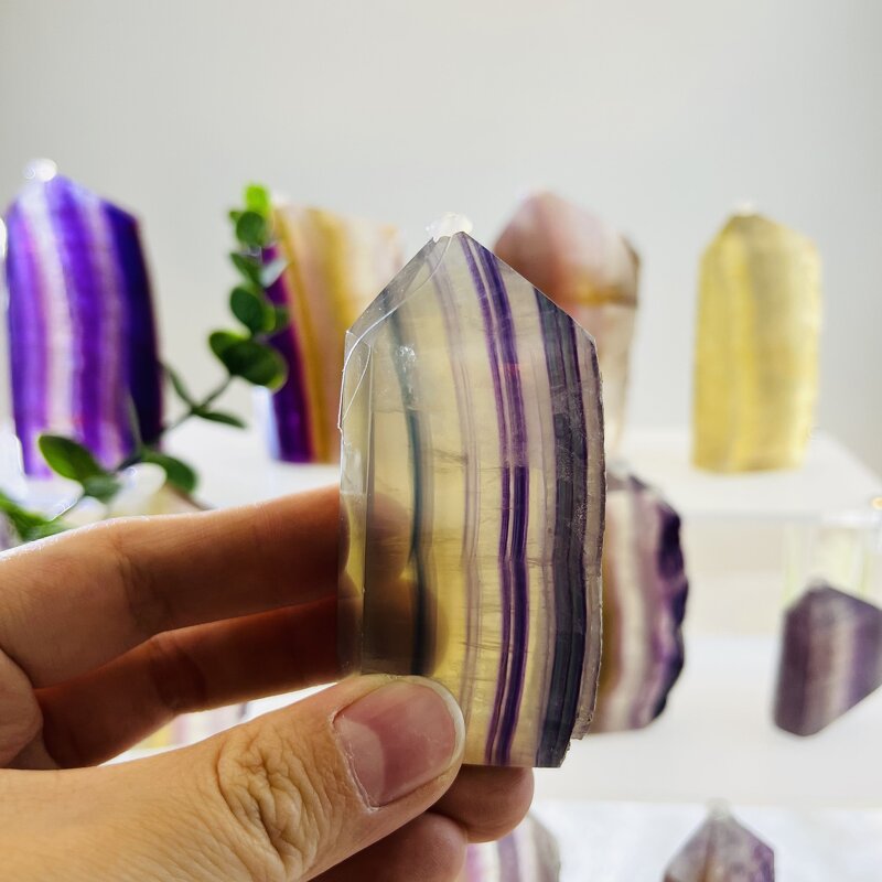 Crystal Wand Factory - Rainbow Fluorite Healing Points