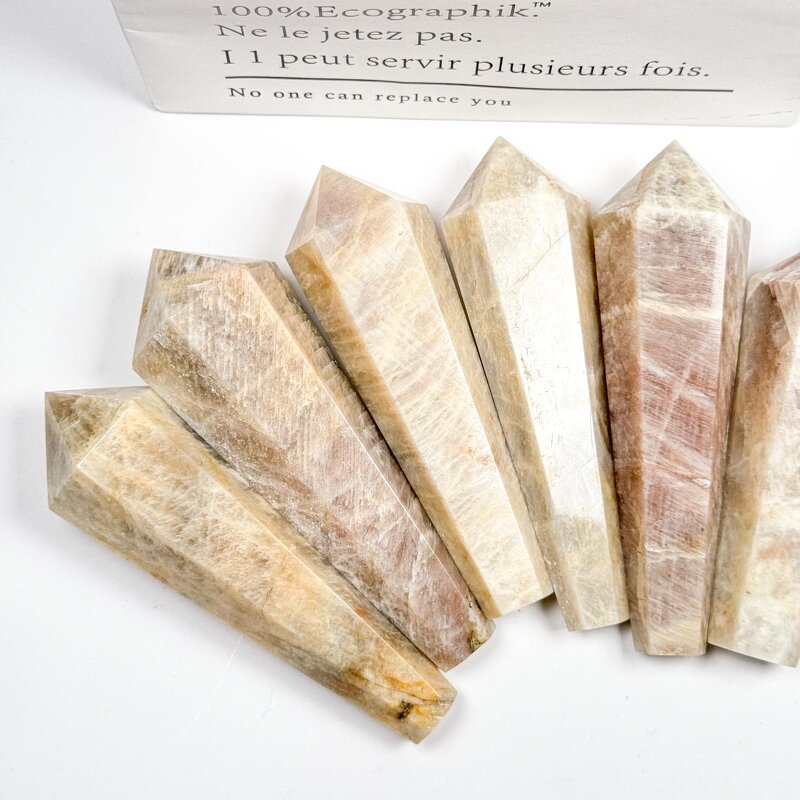 Moonstone Quartz Wand Factory - 2024 Hot Sale Pyramid Magic