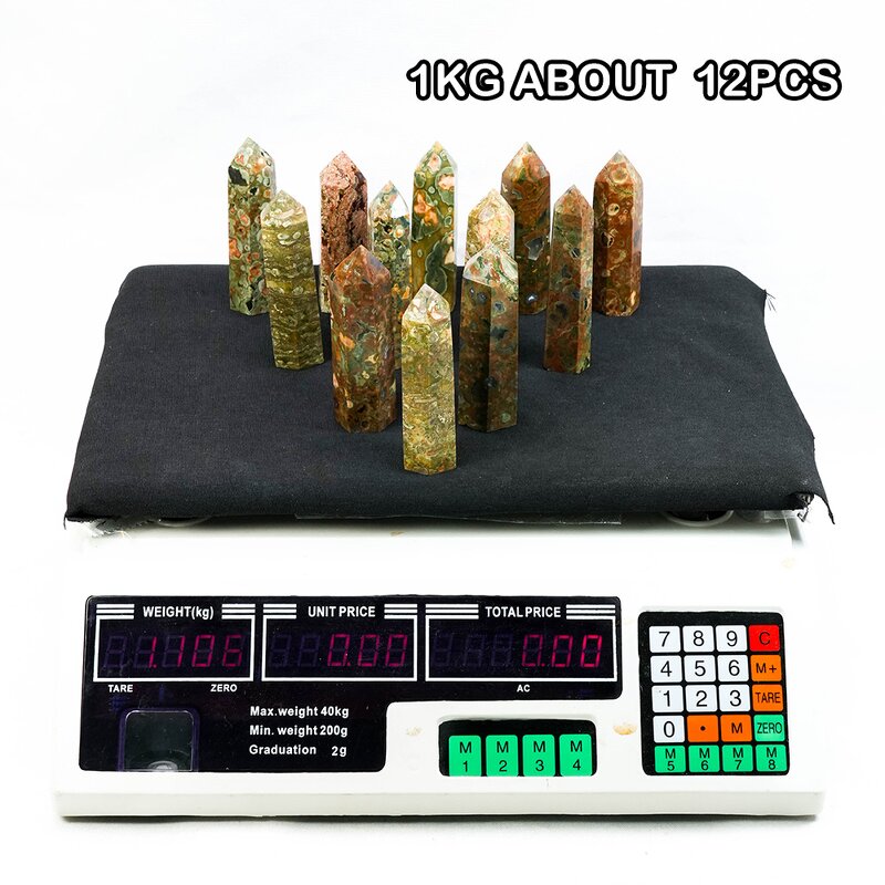 Crystal Healing Stone Factory - Moss Agate Rhyolite Points