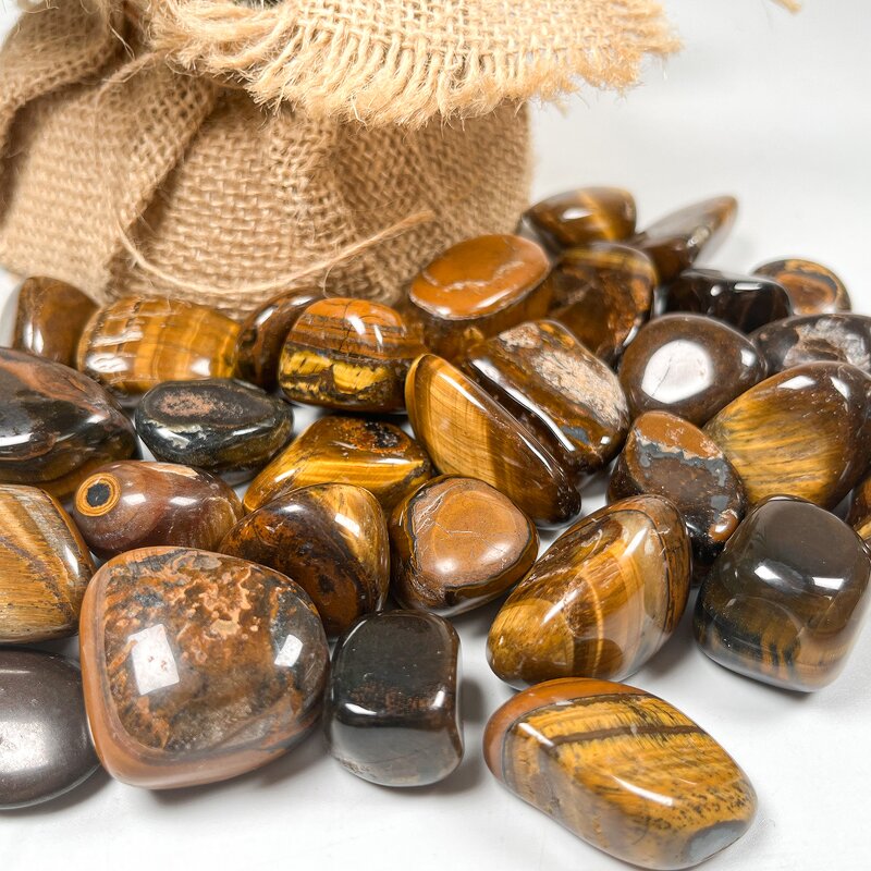 Tumbled Stone Factory - Tigers Eye Yoga Meditation Chakra