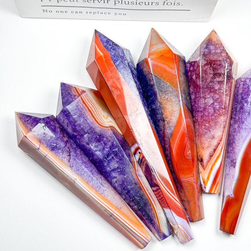 Sardonyx Crystal Wand Factory - Wholesale Gorgeous Red Purple