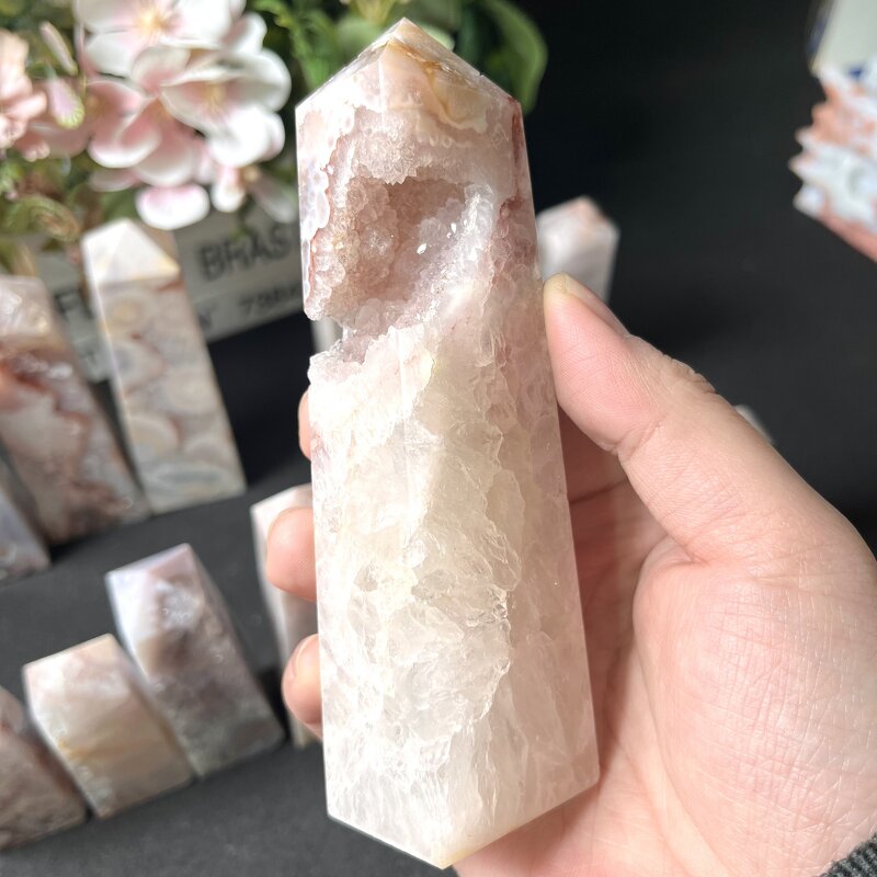 Amethyst Crystal Tower Factory - Pink Stone Points Wholesale