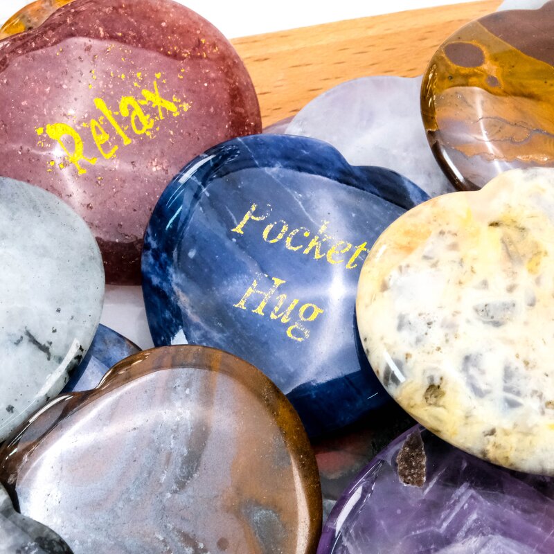 Massage Stone Manufacturer - Custom Rose Quartz Palm Stone