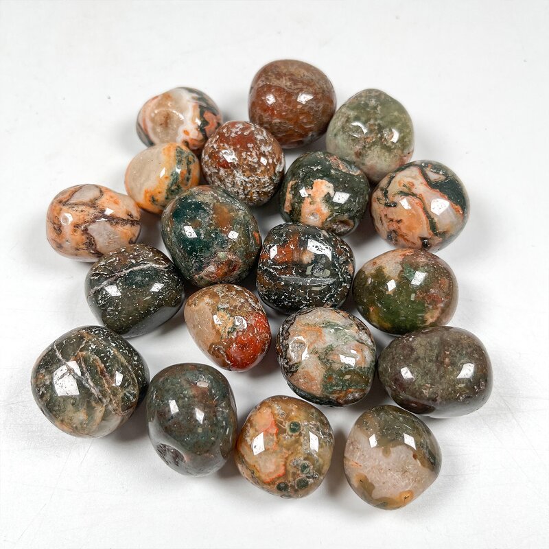 Tumbled Stone Factory - Factory Price Red Moss Agate Healing