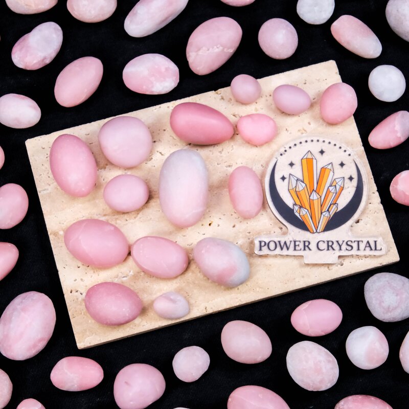Tumbled Stone Manufacturer - Factory Price Pink Opal Lucky Stone