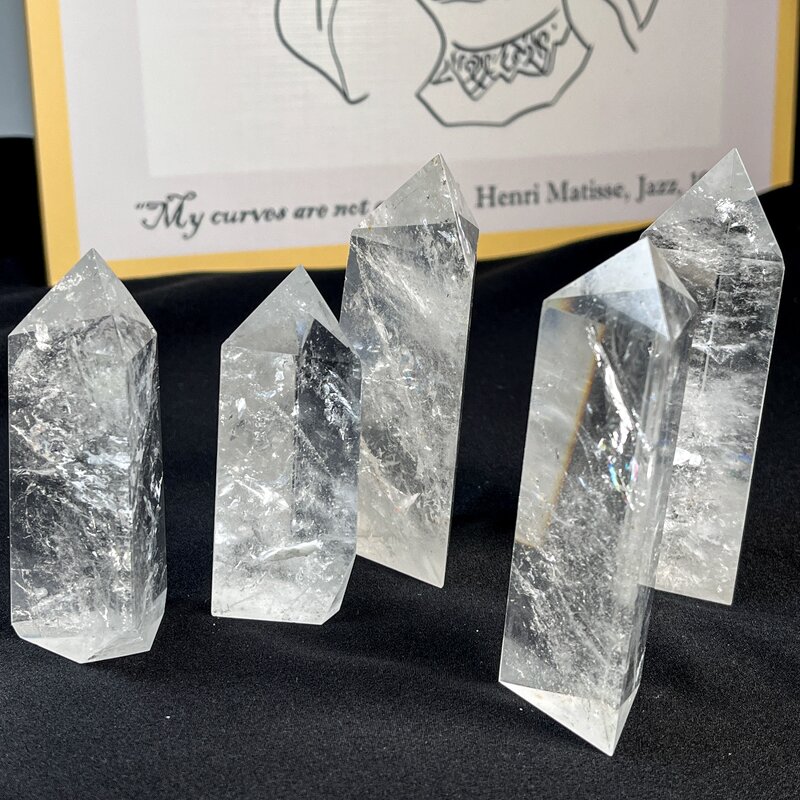 Crystal Tower Manufacturer - Jasper Clear Quartz Mixed Towers