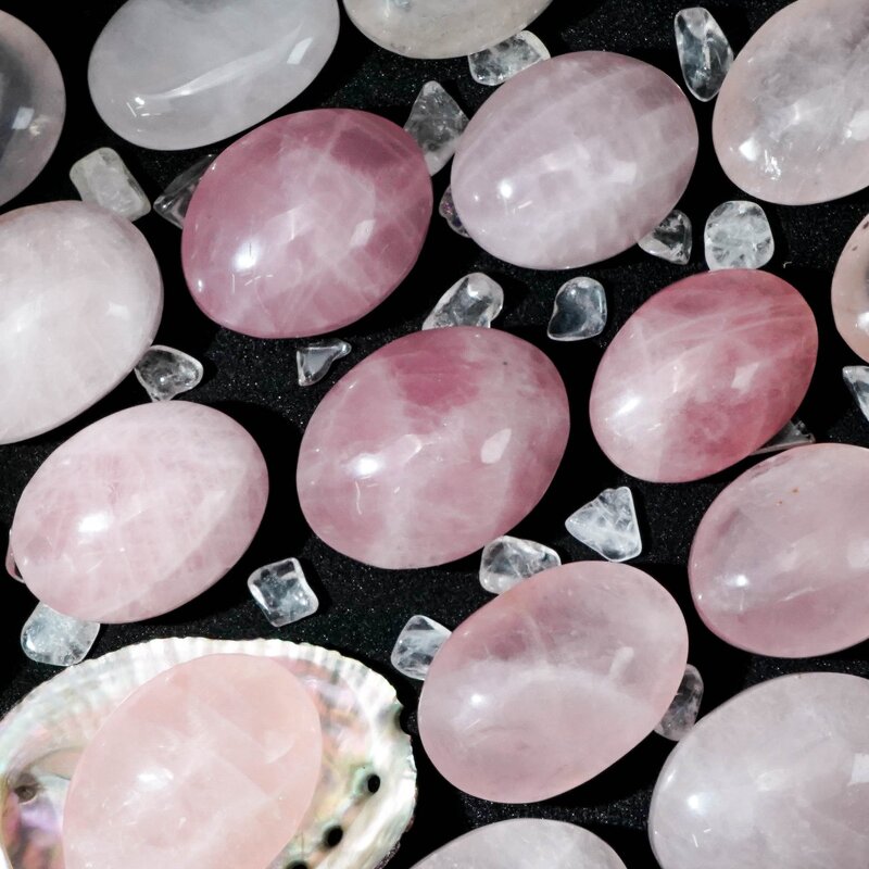 Palm Stone Manufacturer - Popular Rose Quartz Home Decor