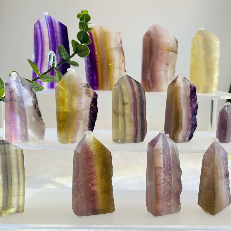 Crystal Wand Factory - Rainbow Fluorite Healing Points