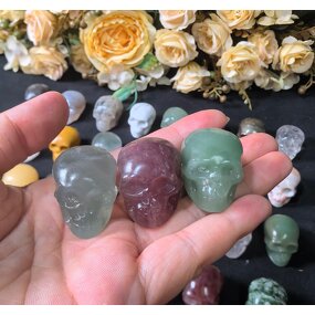 Crystal Skull Factory - Mini Hand-Carved Clear Quartz Healing