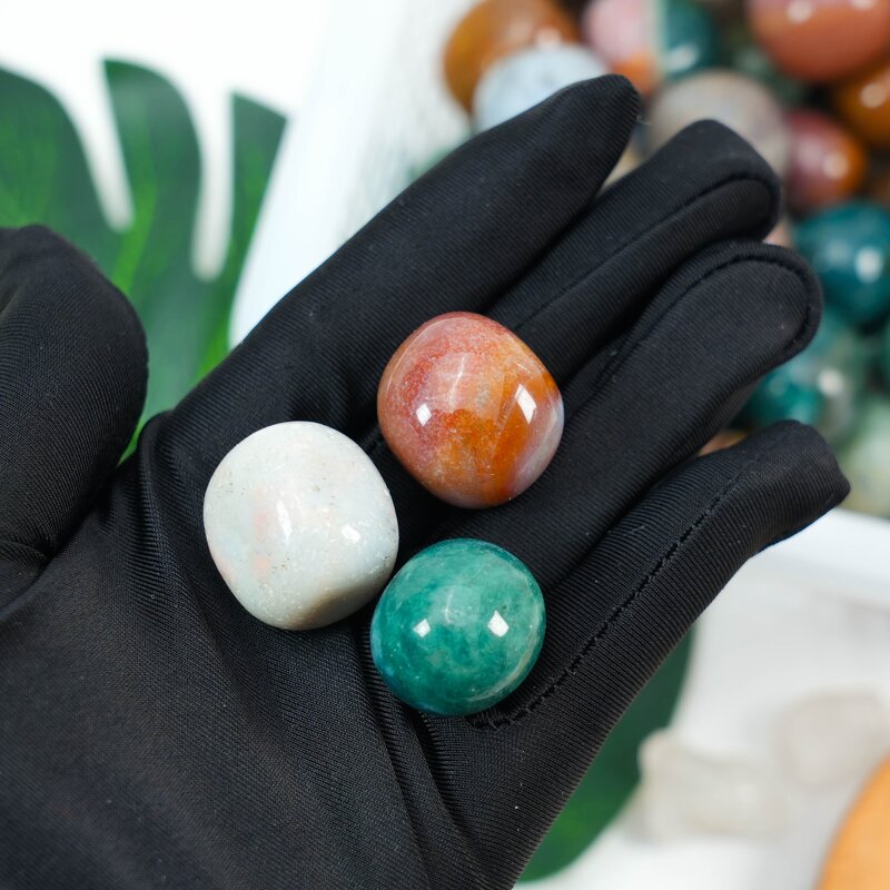 Tumbled Stone Manufacturer - Hot Sale Ocean Jasper Raw Stone