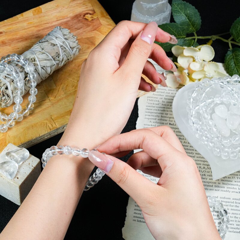 Clear Quartz Bracelet Manufacturer - Wholesale 6mm 8mm Natural